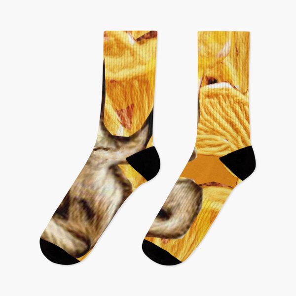 Item preview, cozy fox on the background of chanterelles mushrooms designed and sold by Maria Mihailova.