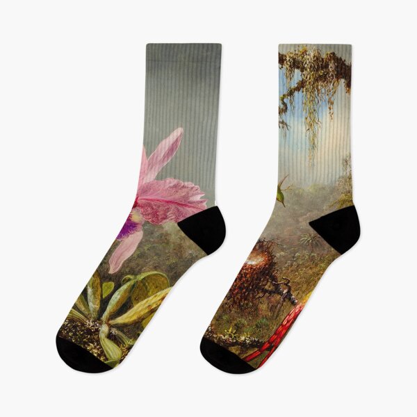 Item preview, Orchid and Hummingbirds designed and sold by Freyas-Eventyr.