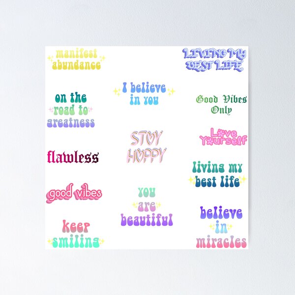 Item preview, Positivity Text Variety Pack designed and sold by everything4eva.