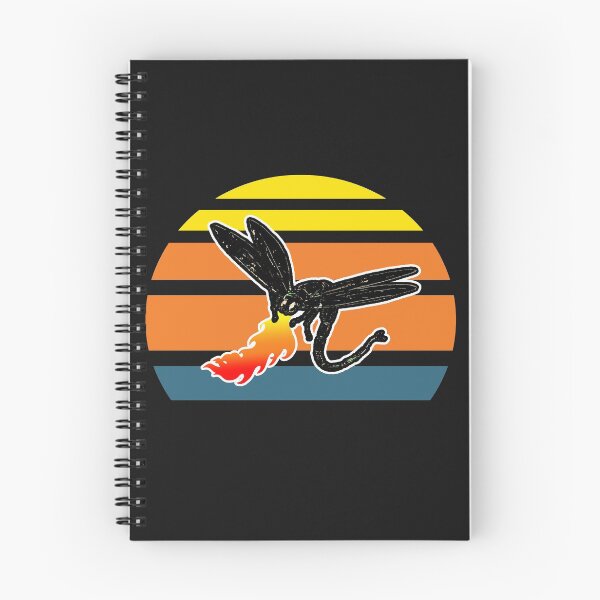 Item preview, Dragonfly Breathing Fire Vintage Sunset designed and sold by SharpThreadZ.