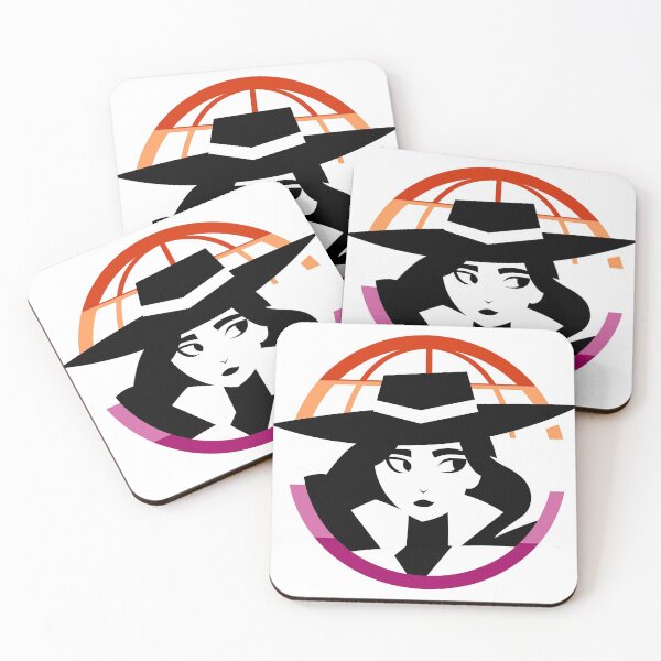 Item preview, Carmen Sandiego Lesbian Pride Logo designed and sold by gulfish.