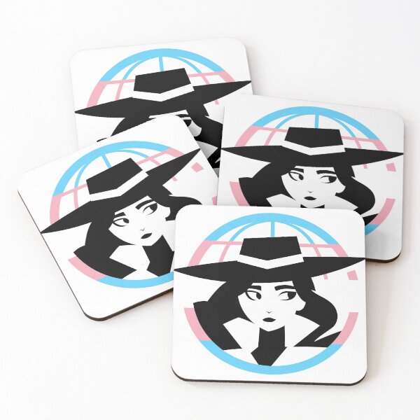 Item preview, Carmen Sandiego Trans Pride Logo designed and sold by gulfish.