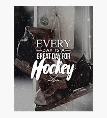 A Great Day for Hockey Photographic Print