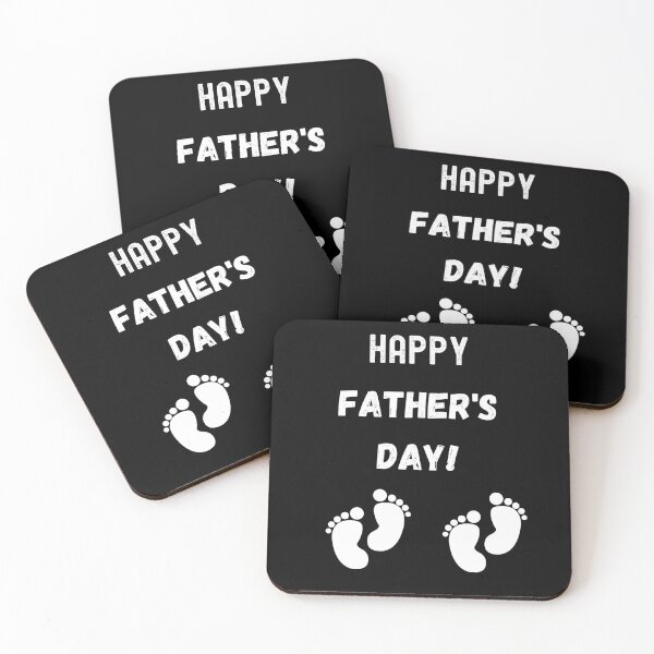 Item preview, Happy Father's Day, Twins Baby Feet, white text designed and sold by JRice66.