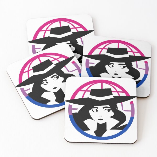 Item preview, Carmen Sandiego Bisexual Pride Logo designed and sold by gulfish.