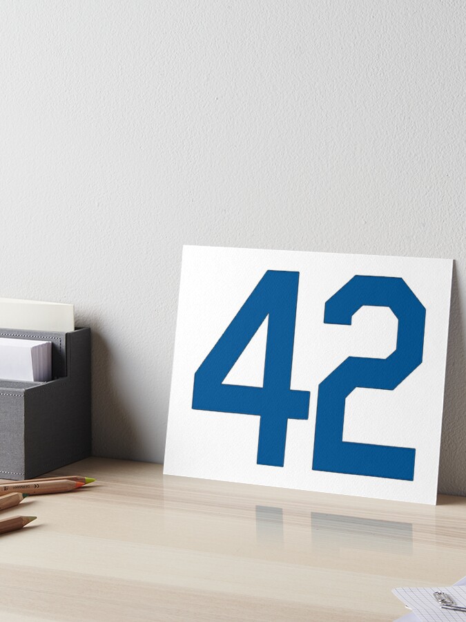 Jackie Robinson Baseball Number 42 Honoring Baseball Barrier Breaker   Poster for Sale by prohockeylabs