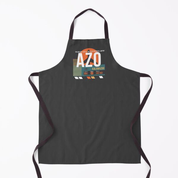 Item preview, Kalamazoo, Michigan (AZO) Airport Code Baggage Tag designed and sold by SLAG-Creative.