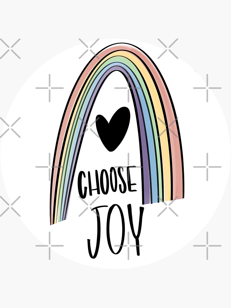 Choose Joy Rainbow and Heart by mydabug