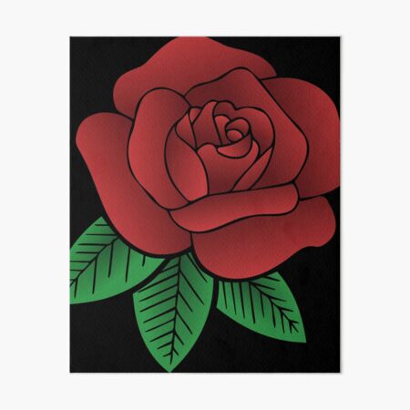 Drawing - Flowers - A red rose - 1 - 1 - 1 - 1 - 1 - 1 - 1