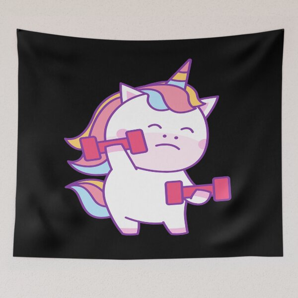 Item preview, Unicorn Weightlifting - Unicorn designed and sold by YueHeng Creates ⭐⭐⭐⭐⭐.