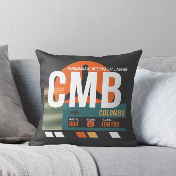 Item preview, Colombo, Sri Lanka (CMB) Airport Code Baggage Tag designed and sold by SLAG-Creative.