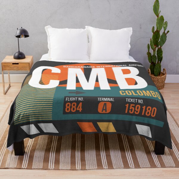 Item preview, Colombo, Sri Lanka (CMB) Airport Code Baggage Tag designed and sold by SLAG-Creative.