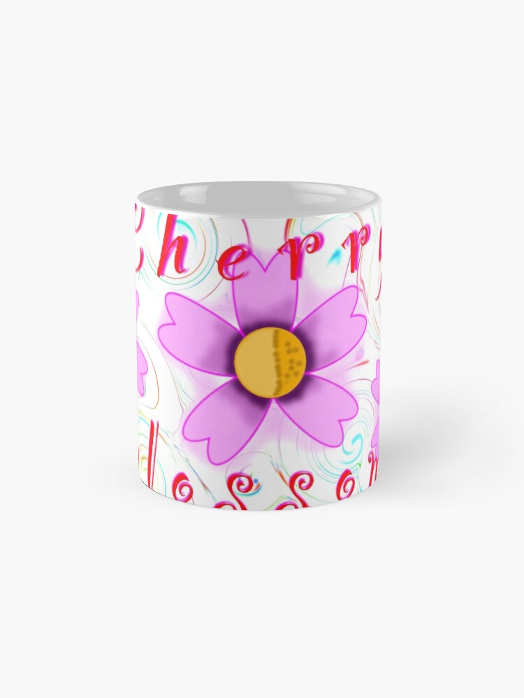 Alternate view of Cherry Blossom Swirl Art Mug