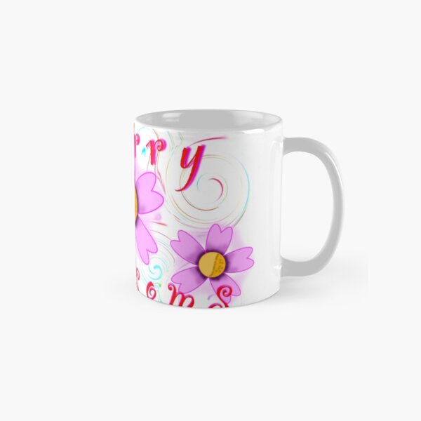 Cherry Blossom Swirl Art Classic Mug