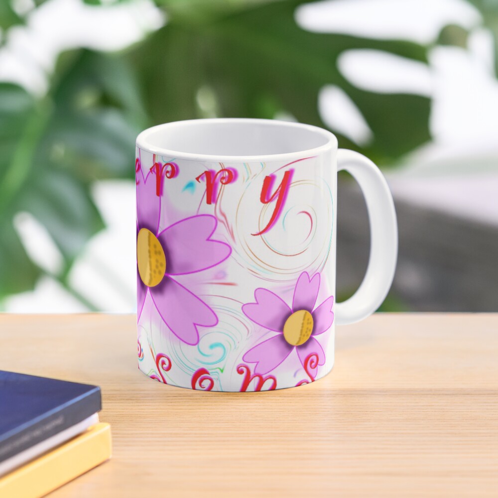 Cherry Blossom Swirl Art Mug