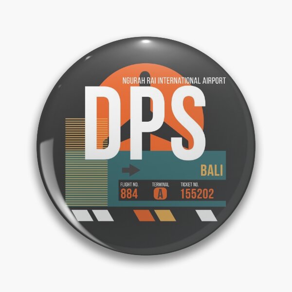 Item preview, Bali, Indonesia (DPS) Airport Code Baggage Tag designed and sold by SLAG-Creative.