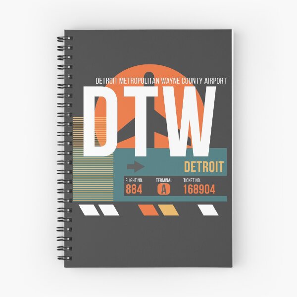 Item preview, Detroit, Michigan (DTW) Airport Code Baggage Tag designed and sold by SLAG-Creative.