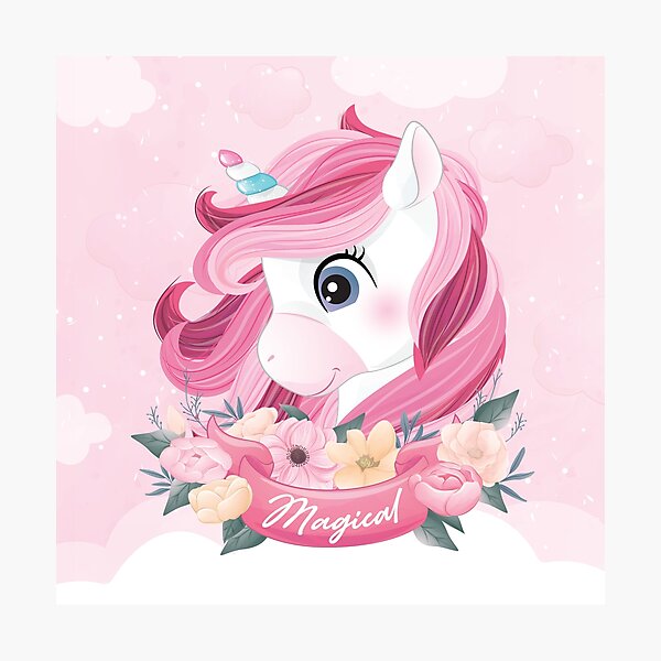 Artikelvorschau, Cute Unicorn entworfen und verkauft von EVERTEESLOVER.