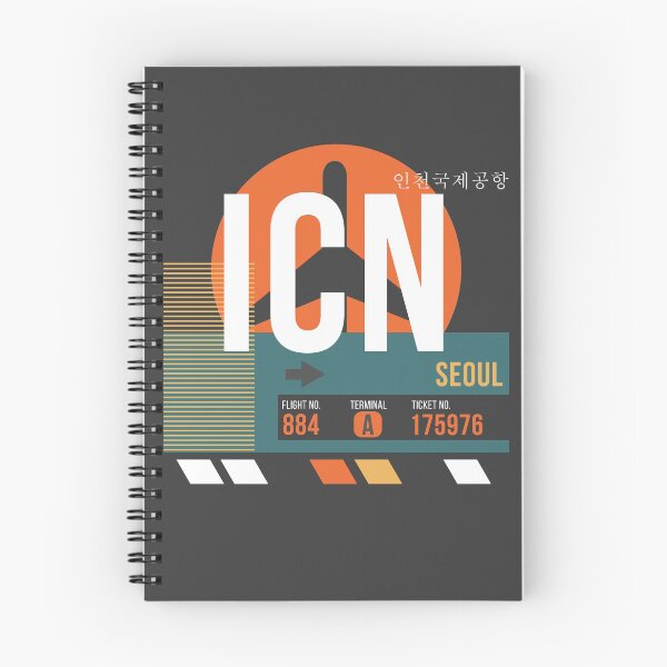 Item preview, Seoul, South Korea (ICN) Airport Code Baggage Tag designed and sold by SLAG-Creative.