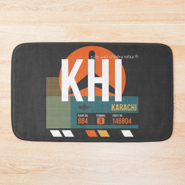 Item preview, Karachi, Pakistan (KHI) Airport Code Baggage Tag designed and sold by SLAG-Creative.