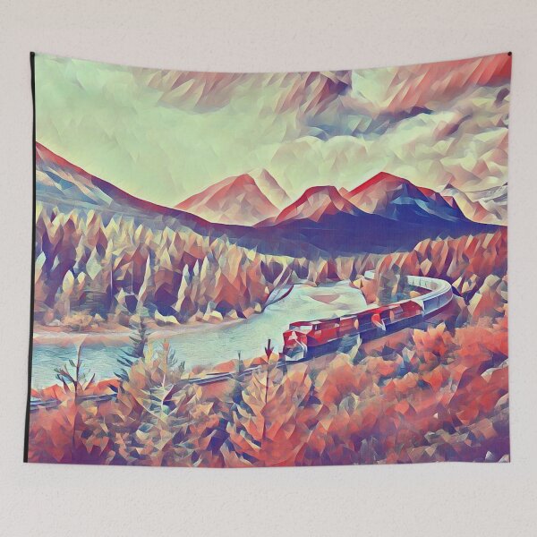 Item preview, GALATHI Runaway Train Painting - Train designed and sold by Galathi Designs.