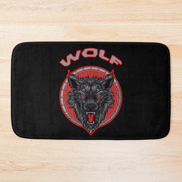 Item preview, Angry black wolf snarling designed and sold by Astralia.