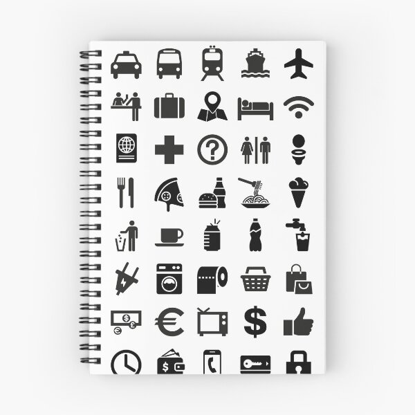 Item preview, Travel TOURIST icons guide designed and sold by LuksTEESred.