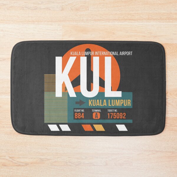 Item preview, Kuala Lumpur, Malaysia (KUL) Airport Code Baggage Tag designed and sold by SLAG-Creative.