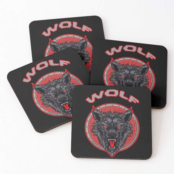 Item preview, Angry black wolf snarling designed and sold by Astralia.
