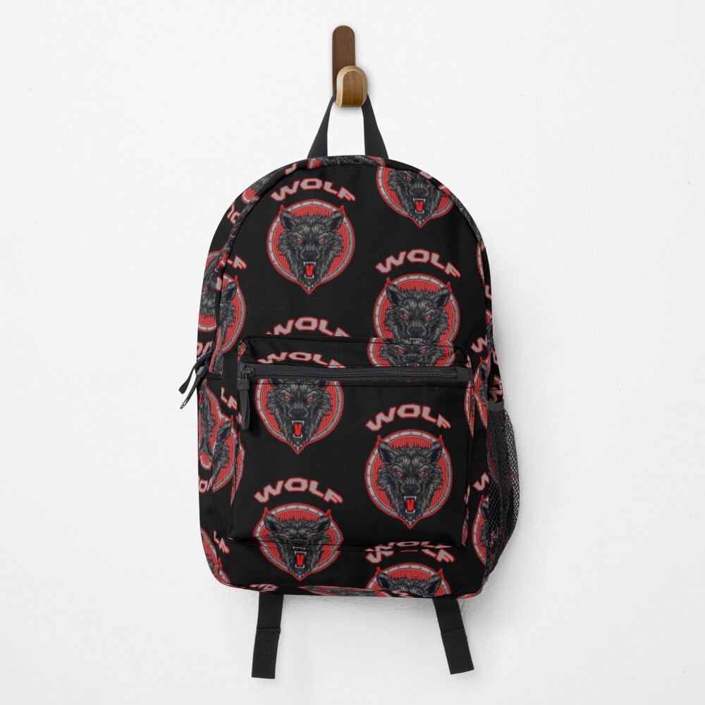 black wolf back pack