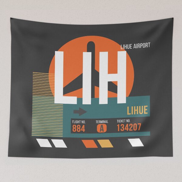 Item preview, Kauai, Hawaii (LIH) Airport Code Baggage Tag designed and sold by SLAG-Creative.