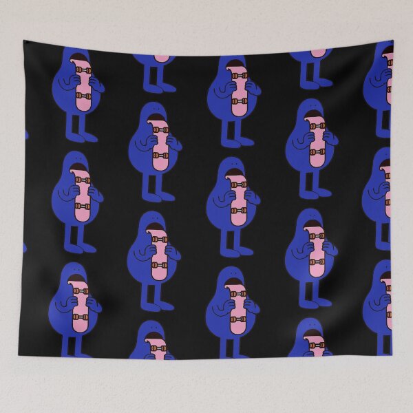 Item preview, skate tongue dude indigo designed and sold by Maddie OMalley.