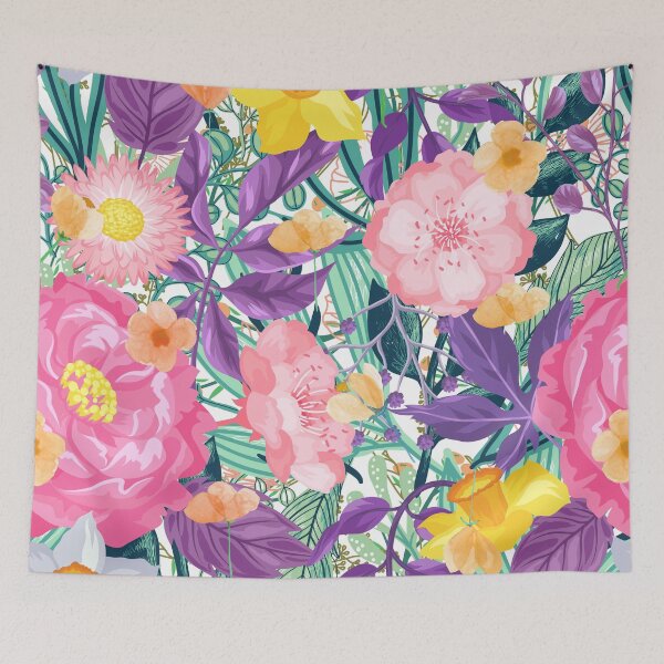 Item preview, Floral Flower Pattern designed and sold by nuvalonstyles.