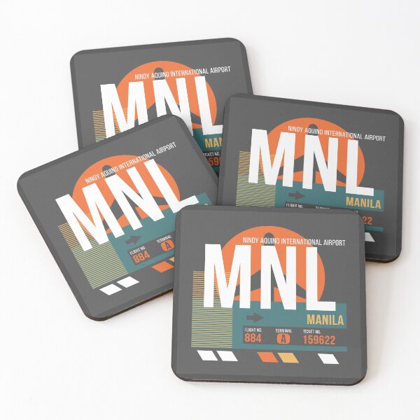 Item preview, Manila, Philippines (MNL) Airport Code Baggage Tag designed and sold by SLAG-Creative.