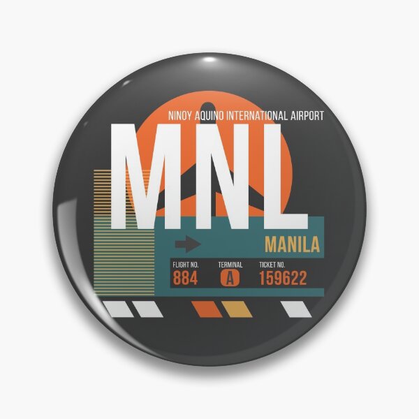 Item preview, Manila, Philippines (MNL) Airport Code Baggage Tag designed and sold by SLAG-Creative.