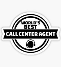 World’s best call center agent Sticker