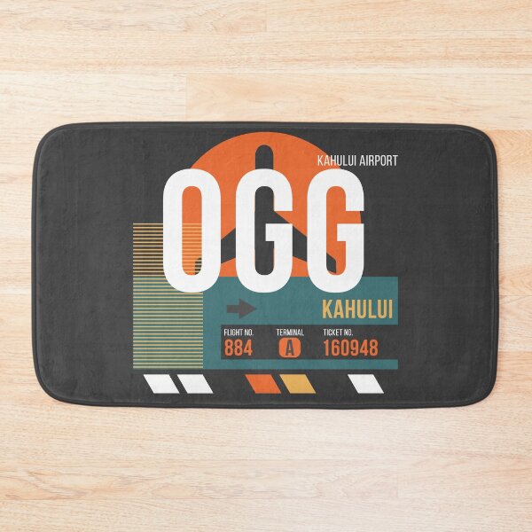 Item preview, Kahului Maui, Hawaii (OGG) Airport Code Baggage Tag designed and sold by SLAG-Creative.