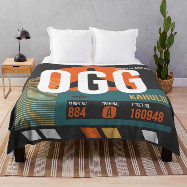 Item preview, Kahului Maui, Hawaii (OGG) Airport Code Baggage Tag designed and sold by SLAG-Creative.