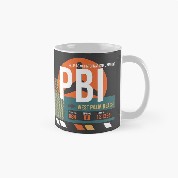 Item preview, West Palm Beach, Florida (PBI) Airport Code Baggage Tag designed and sold by SLAG-Creative.