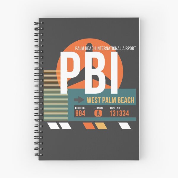 Item preview, West Palm Beach, Florida (PBI) Airport Code Baggage Tag designed and sold by SLAG-Creative.