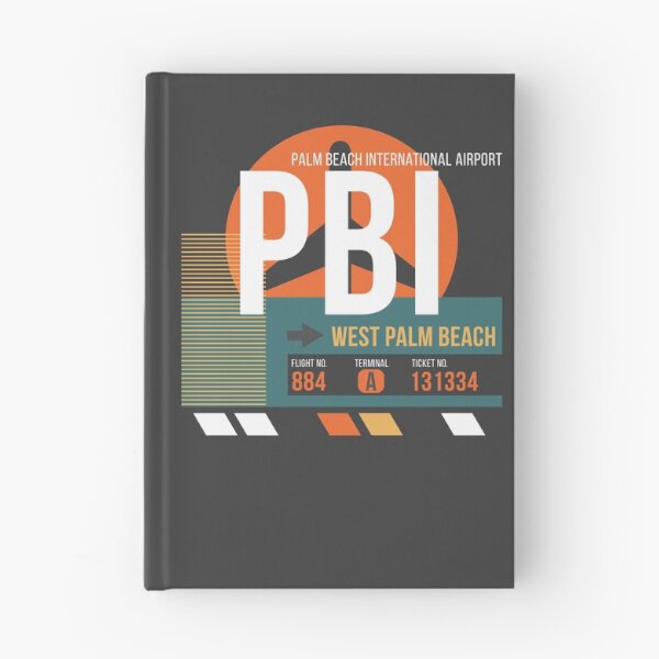 Item preview, West Palm Beach, Florida (PBI) Airport Code Baggage Tag designed and sold by SLAG-Creative.