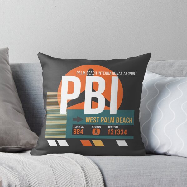 Item preview, West Palm Beach, Florida (PBI) Airport Code Baggage Tag designed and sold by SLAG-Creative.