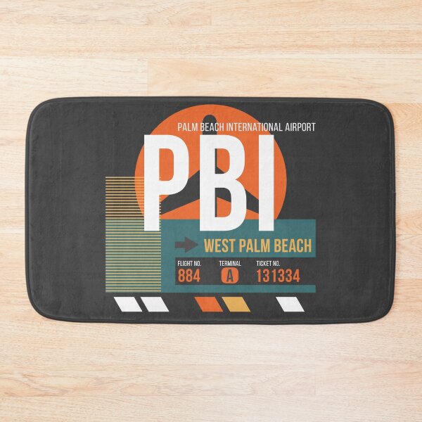 Item preview, West Palm Beach, Florida (PBI) Airport Code Baggage Tag designed and sold by SLAG-Creative.