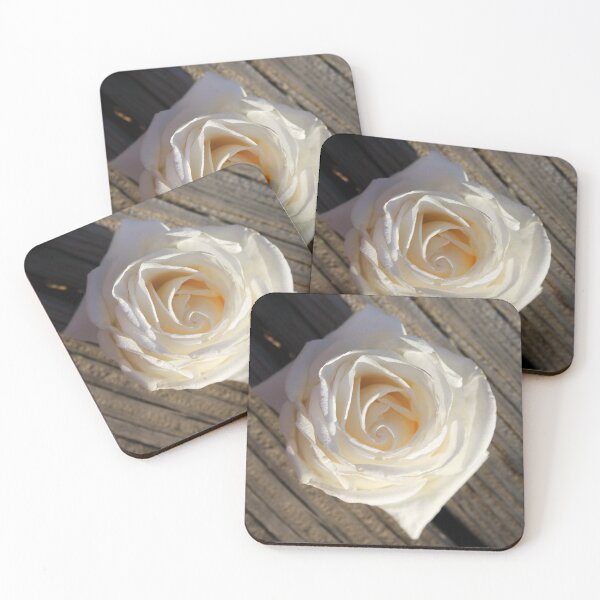 Item preview, White rose flower designed and sold by CatCarrot.