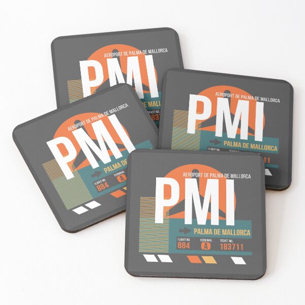 Item preview, Palma de Mallorca, Spain (PMI) Airport Code Baggage Tag designed and sold by SLAG-Creative.