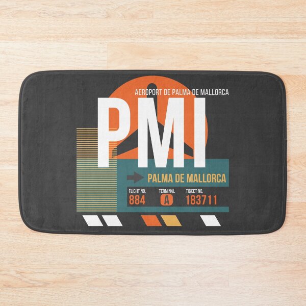 Item preview, Palma de Mallorca, Spain (PMI) Airport Code Baggage Tag designed and sold by SLAG-Creative.