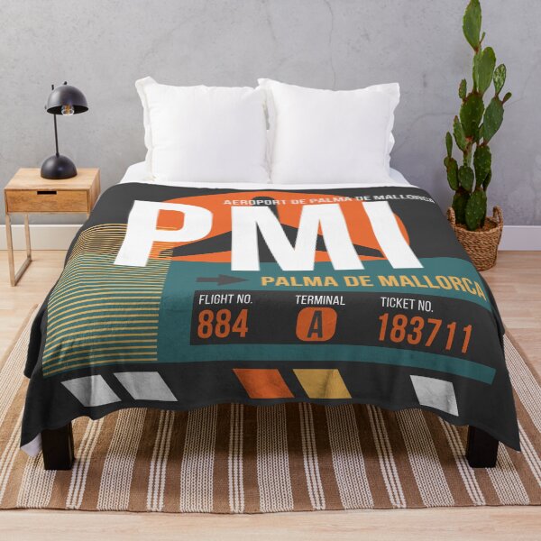 Item preview, Palma de Mallorca, Spain (PMI) Airport Code Baggage Tag designed and sold by SLAG-Creative.