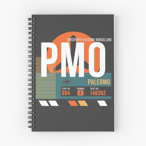 Item preview, Palermo, Italy (PMO) Airport Code Baggage Tag designed and sold by SLAG-Creative.