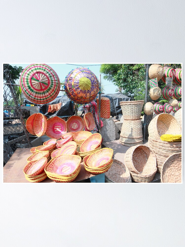 "Colorful Baskets Hyderabad India" Poster for Sale by andymak54 Redbubble
