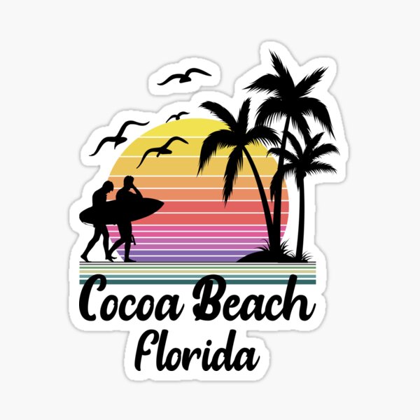 Item preview, Cocoa Beach Florida Retro Sunset designed and sold by Home-Spirit.
